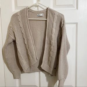Hollister Cream Cardigan